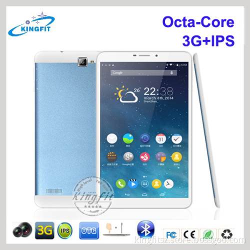 China Latest Good 8" Octa-Core Android4.4 OS 3G GPS Flashlight Bluetooth Tablet PC with Mobile Phone